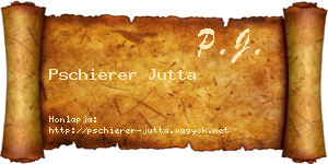 Pschierer Jutta névjegykártya